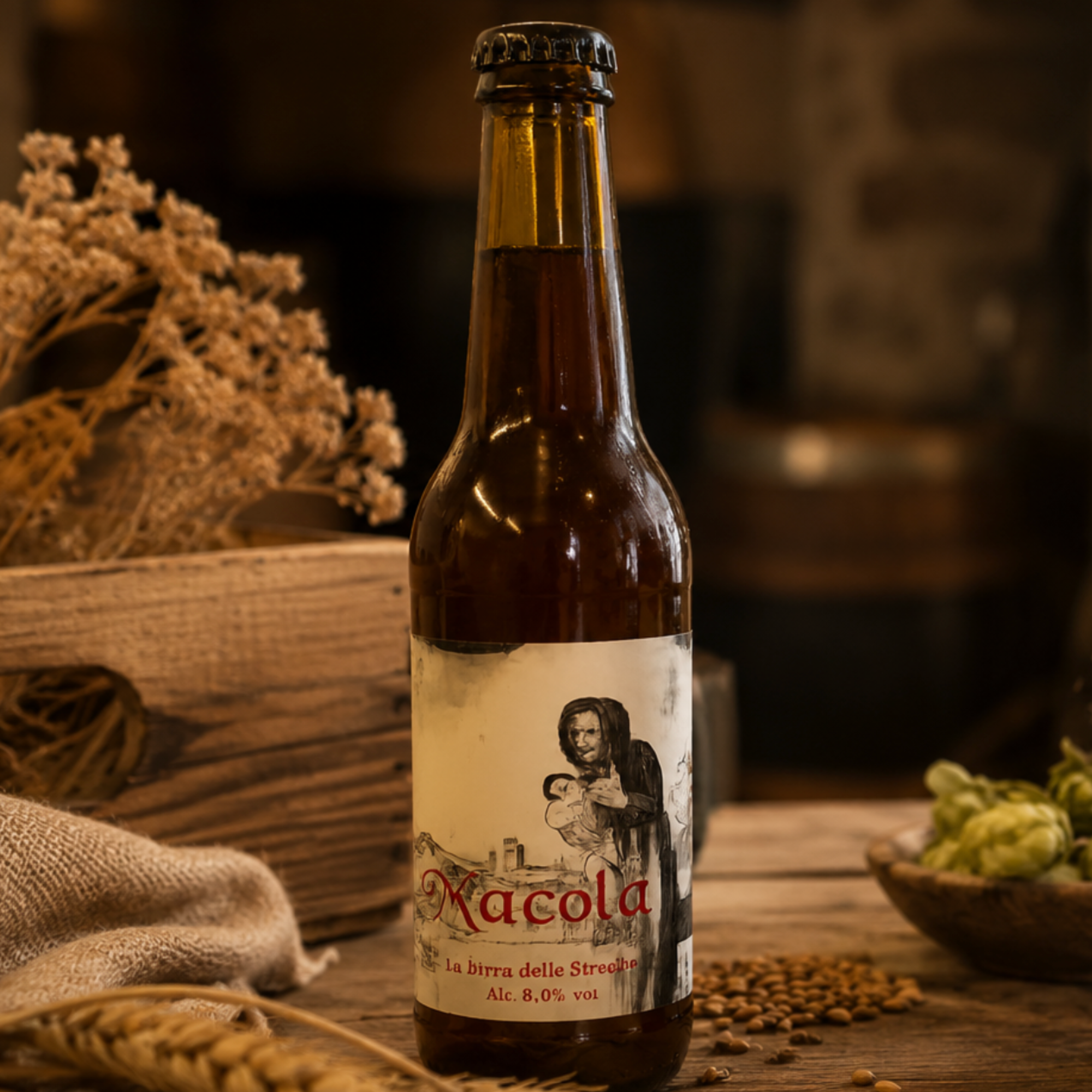 Bottiglia di Birra Stout Macola - Azienda Agricola Mappavel's